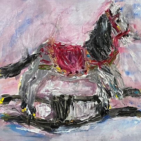 Μαρία Βλασερού, The spell, Ακρυλικό σε καμβά