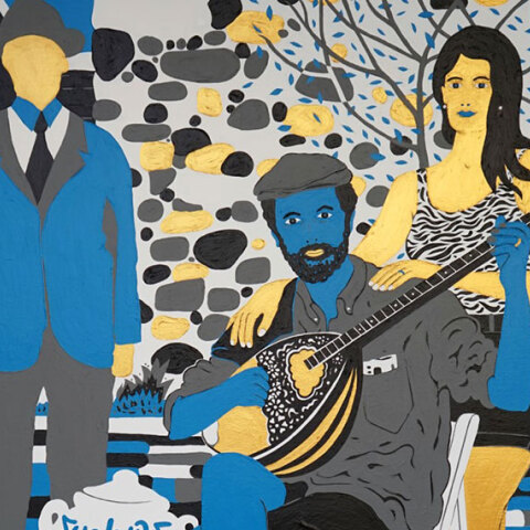 Cacao Rocks, Ρεμπέτικο, ακρυλικό σε καμβά, 2021