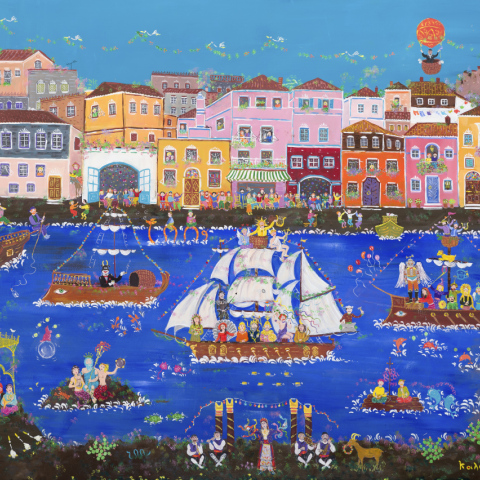 Σοφία Καλογεροπούλου - Παναρμόνια: Έκθεση ζωγραφικής στην ΕΒΕ