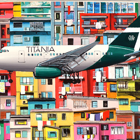 Ο Βασίλης Καρακατσάνης με την «Τιτάνια» στην Gallery Genesis