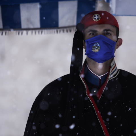 Χιονισμένη Αθήνα