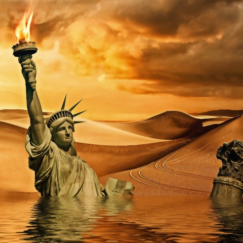 Εικονογράφηση που απεικονίζει το Άγαλμα της Ελευθερίας
