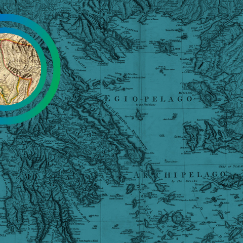 Χάρτης Ελλάδας 19ου Αιώνα. Ήπειρος