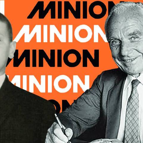 Ο Γιώργος Παυριανός σε νεαρή ηλικία και ο ιδρυτής του Μινιόν, Γιάννης Γεωργακάς