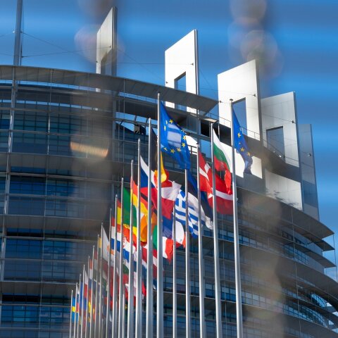 Σημαίες χωρών - μελών της Ευρωπαϊκής Ένωσης στις Βρυξέλλες
