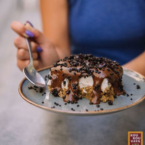 Cheesecake με σοκολάτα