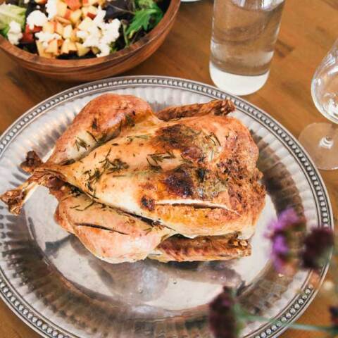 Χριστουγεννιάτικη γαλοπούλα γεμιστή με baby πατάτες