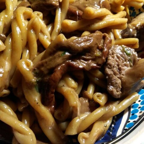 Μακαρονάδα με μανιτάρια