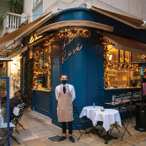 Εξωτερική φωτογραφία του μπιστρό Le Rosé Bistro Particulier