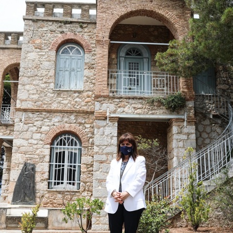 Η Πρόεδρος της Δημοκρατίας, Κατερίνα Σακελλαροπούλου, στους Δελφούς 