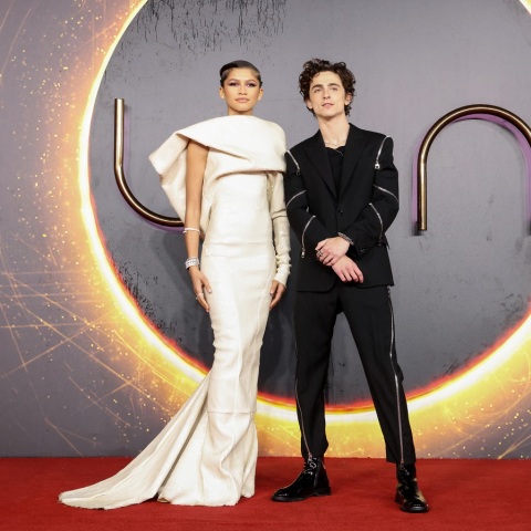Zendaya και Timothee Chalamet στην πρεμιέρα της ταινίας Dune στο Λονδίνο