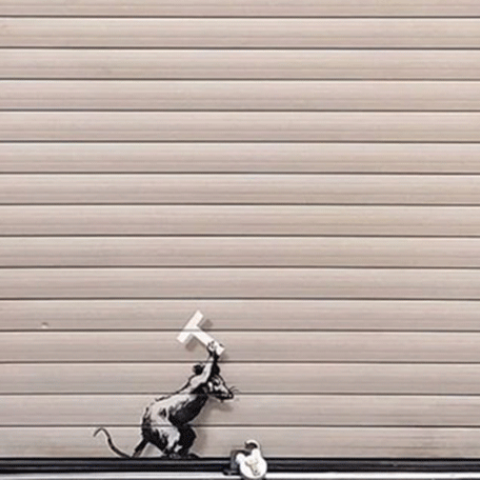 Banksy / «Keep Ou»