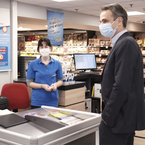 Επίσκεψη Κυρ. Μητσοτάκη στο Παγκράτι