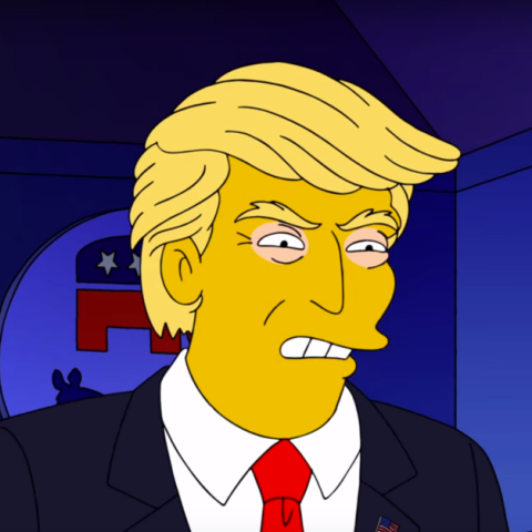 Ο Ντόναλντ Τραμπ ως καρτούν σε επεισόδιο των Simpsons