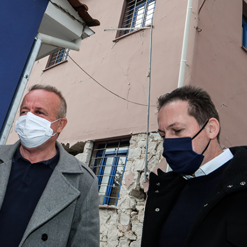 Επίσκεψη του αναπληρωτή υπουργού Εσωτερικών Στέλιου Πέτσα στο Δαμάσι Ελασσόνας 