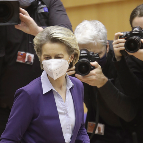 Η Πρόεδρος της Ευρωπαϊκής Επιτροπής, Ούρσουλα φον ντερ Λάιεν 