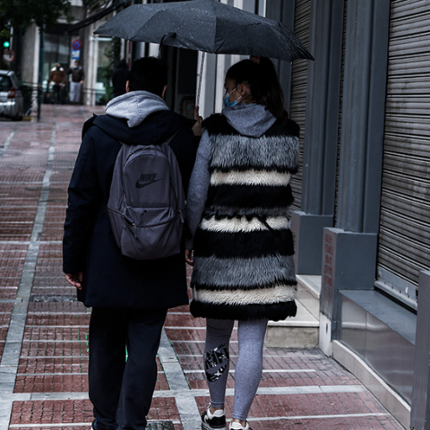 Βροχερός καιρός - Αθήνα