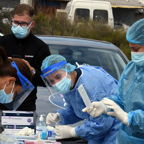 ΑΡΓΟΛΙΔΑ - Rapid test σε οδηγούς στο Άργος.