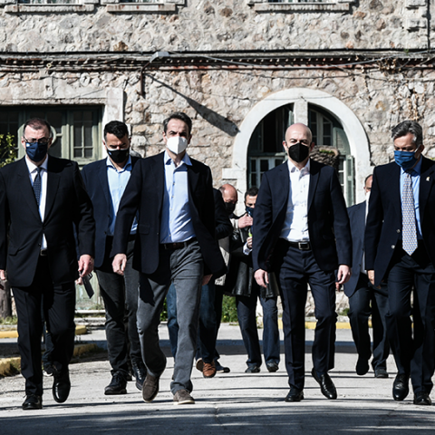 Επίσκεψη Μητσοτάκη στις εγκαταστάσεις της παλιάς ΠΥΡΚΑΛ 