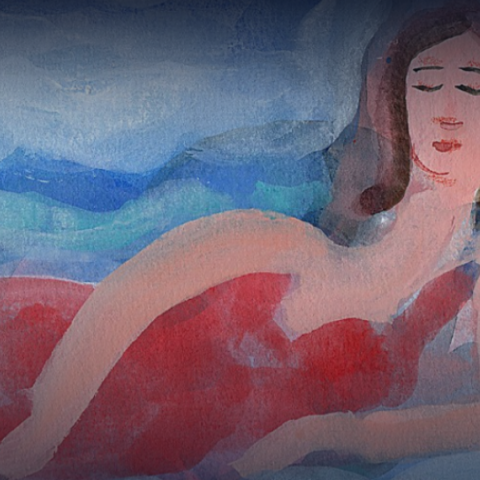 Το σκίτσο του ζωγράφου Αλέξη Κυριτσόπουλου που συνοδεύει το 4ο επεισόδιο τη σειράς των επετειακών podcast του Δ. Σαββόπουλου.