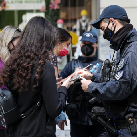 Έλεγχοι της Αστυνομίας στο κέντρο της Αθήνας