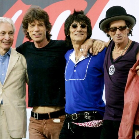 Τα μέλη του βρετανικού συγκροτήματος Rolling Stones (από αριστερά): Charlie Watts, Mick Jagger, Ron Woods and Keith Richardsr - Νέα Υόρκη, Μάιος του 2005 © EPA / ANDREW GOMBERT