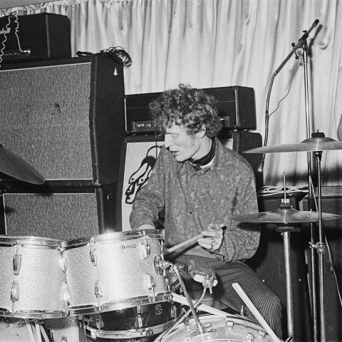 To rock συγκρότημα Cream κατά τη διάρκεια συναυλίας