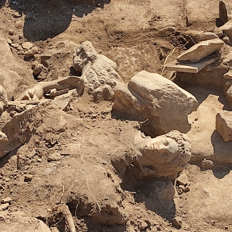 Άποψη από την ανασκαφή Φιλίππων το 2022