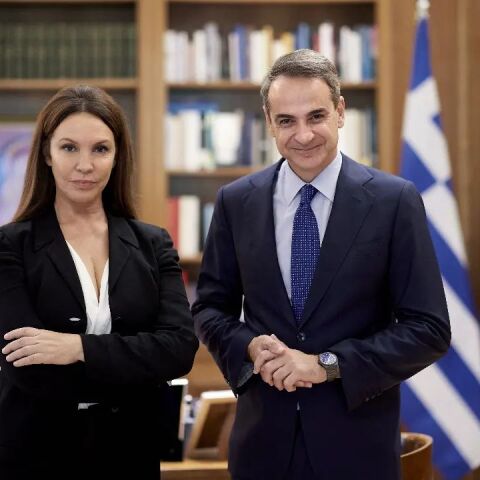 Βάνα Μπάρμπα - Κυριάκος Μητσοτάκης