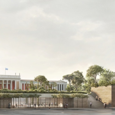 Φωτορεαλιστική απεικόνιση της επέκτασης του Εθνικού Αρχαιολογικού Μουσείου 