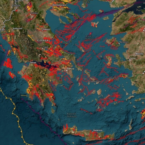 Ρήγματα στην Ελλάδα: Διαθέσιμος ο ψηφιακός χάρτης