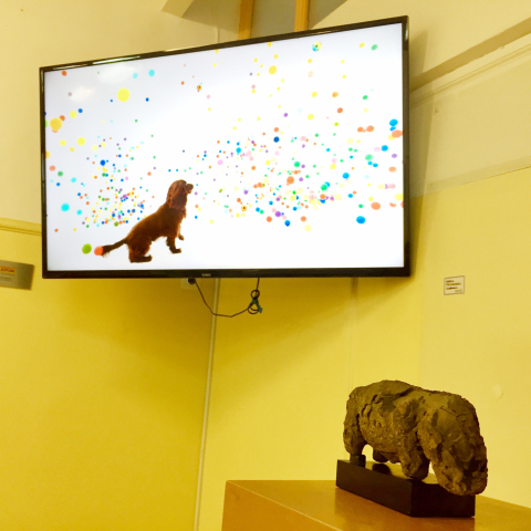 Άποψη της έκθεσης Primal power του Hydra School Projects