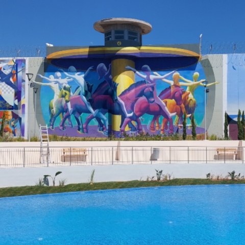 Korydallos Lake Park Walls