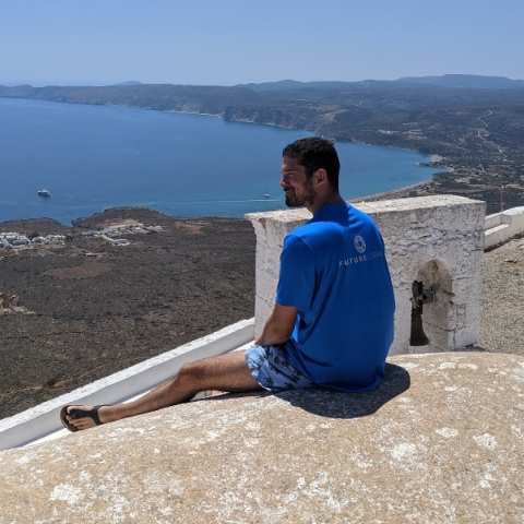 Ο Σπύρος Μαργαρίτης στη Σκόπελο