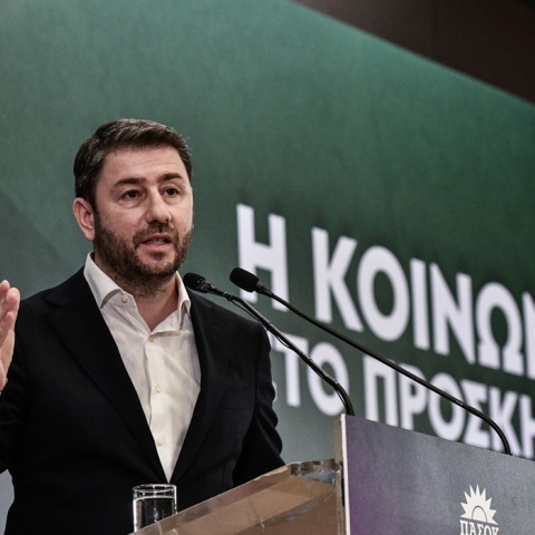 Ο πρόεδρος του ΠΑΣΟΚ-ΚΙΝΑΛ, Νίκος Ανδρουλάκης