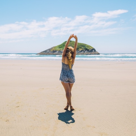 Ένα κορίτσι. 