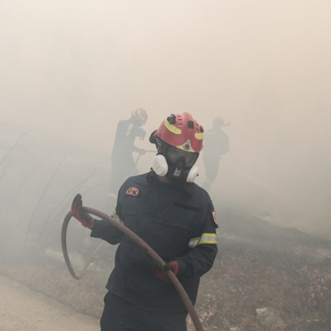 Φωτιά τώρα - Πυροσβέστης
