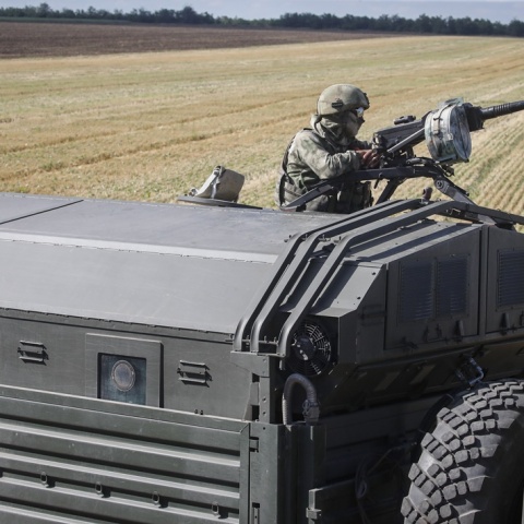 Ρώσος στρατιώτης σε άρμα μάχης