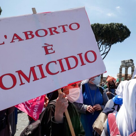 Διαδήλωση για τις εκτρώσεις στην Ιταλία