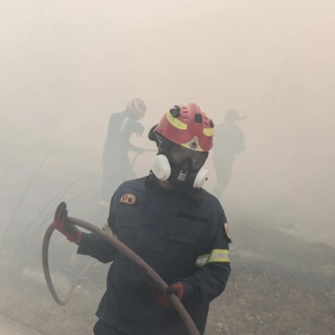 Φωτιά τώρα στη Μάνδρα Αττικής