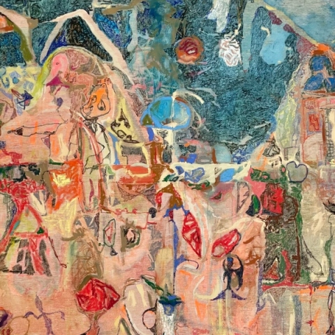 Λεπτομέρεια από το έργο "Sacrifice" του Δαυίδ Σαμπεθάι που θα παρουσιαστεί στην Art Athina 2022