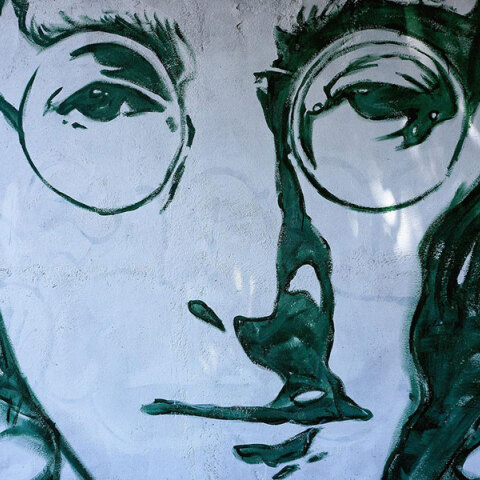 Τοιχογραφία με τον Τζον Λένον