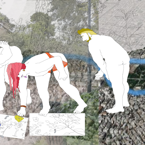 Έργο του Αντώνη Αντωνίου από την έκθεση "Πεδίον" στο Πεδίον του Άρεως και το "σχεδία home"