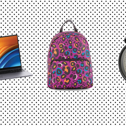 Laptop, σακίδιο πλάτης, ξυπνητήρι