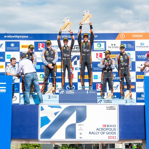 Ο Thierry Neuville κατέκτησε το ΕΚΟ Ράλλυ Ακρόπολις - Για πρώτη φορά στην ιστορία της Hyundai τρεις οδηγοί στις θέσεις του βάθρου