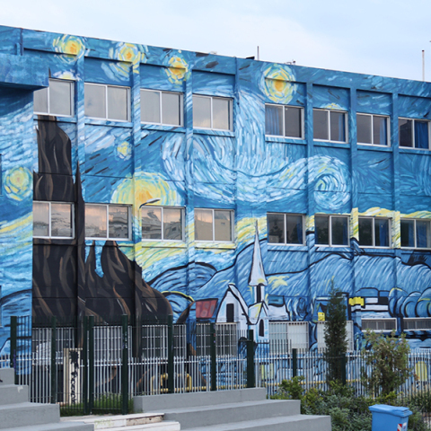 Η «Έναστρη νύχτα» του Βίνσεντ βαν Γκογκ στο 2ο Λύκειο Αλίμου