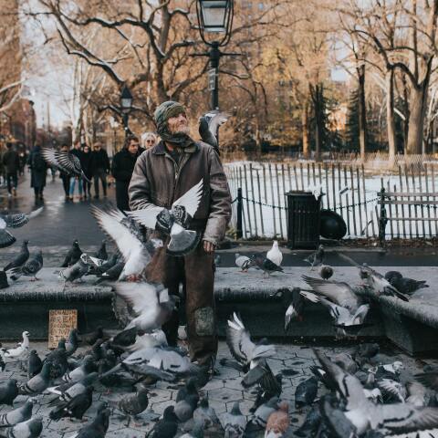 Άστεγος στη Νέα Υόρκη