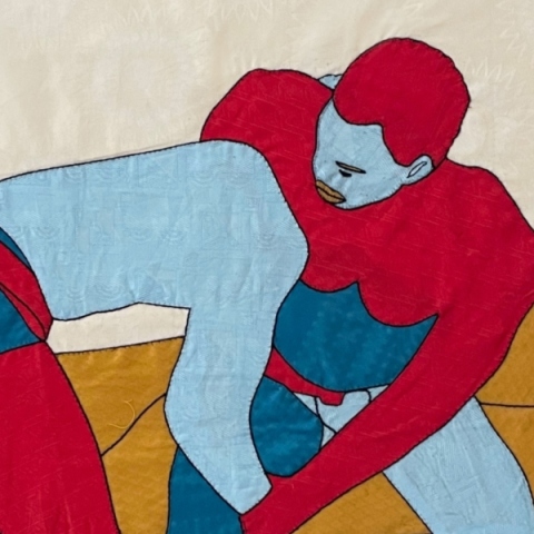 Λεπτομέρεια του έργου Neck hold του Louis Barthélemy