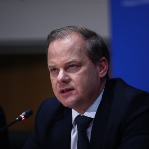 Ο υπουργός Υποδομών και Μεταφορών, Κώστας Καραμανλής
