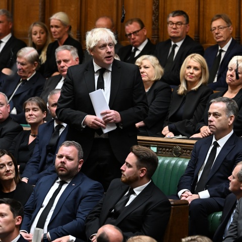 Μπόρις Τζόνσον: Τον Βλαντίμιρ Πούτιν ευχαρίστησε κατά λάθος ο πρώην πρωθυπουργός για την «εμπνευσμένη ηγεσία του», από το βήμα της Βουλής των Κοινοτήτων.
